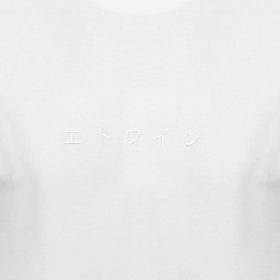 Alternative Image for ProductEdwin Crew Neck Katakana Embroidery T Shirt White3